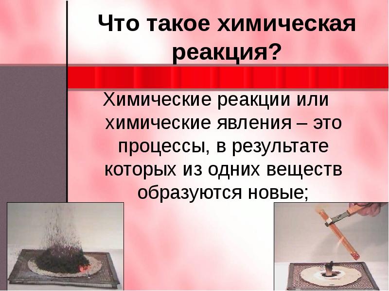 Типы химических реакций презентация