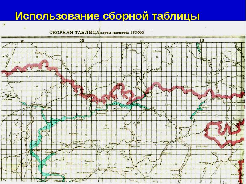 Использование сборной таблицы