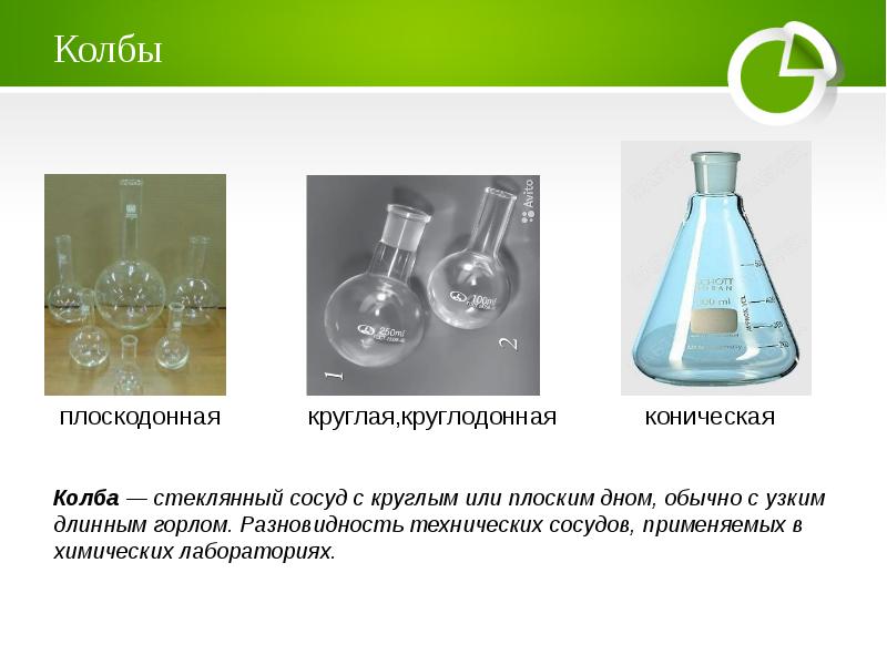 Плоскодонная колба рисунок