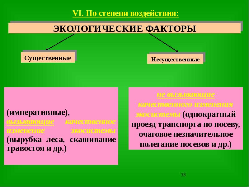 Экологические факторы