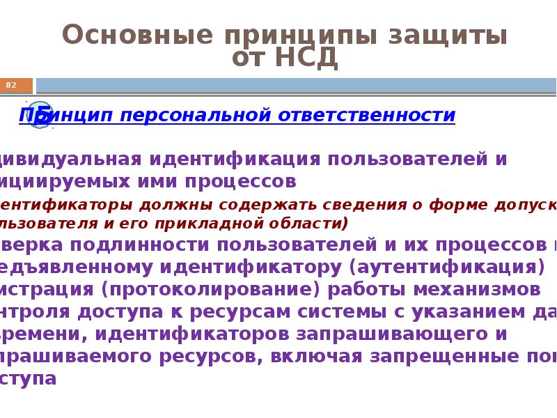 Принципы защиты информации от несанкционированного доступа презентация