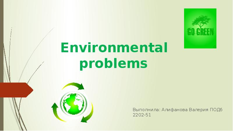 Environmental problems presentation