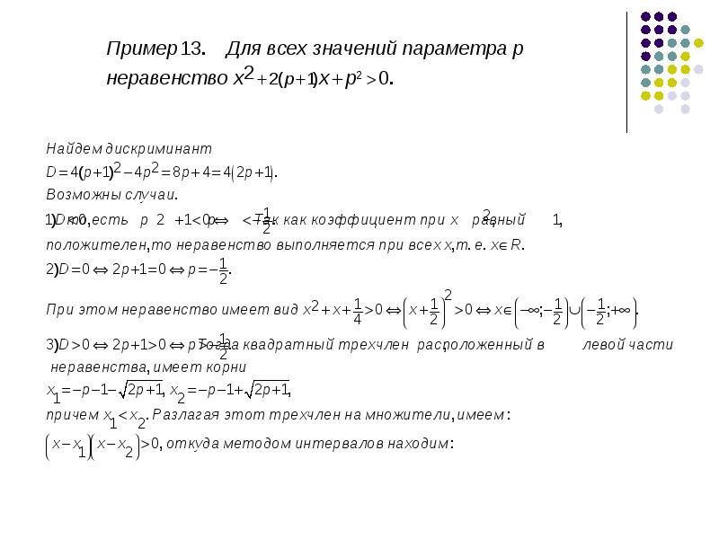 Проект методы решения уравнений и неравенств с параметром