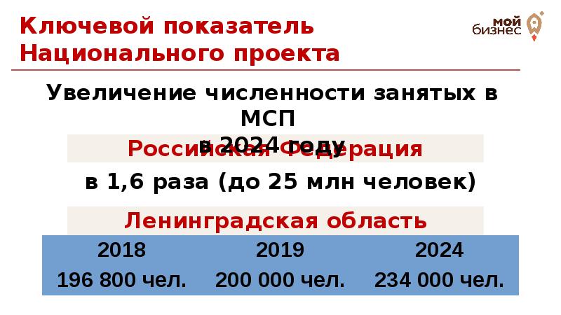 Проблемы реализации национального проекта малое и среднее предпринимательство