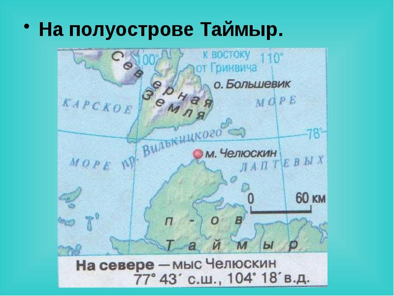 Полуостров таймыр презентация