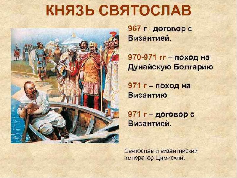 Походы выдающегося полководца древней руси князя святослава проект 6 класс кратко