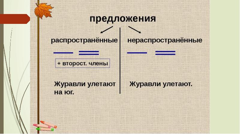 Предложение 5 класс презентация