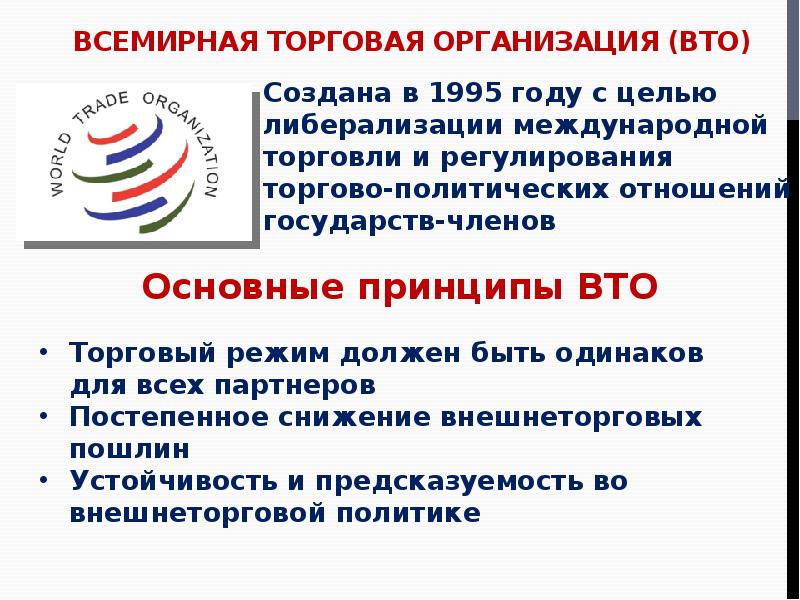 Вто и россия презентация