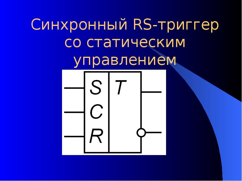Синхронный RS-триггер со статическим управлением