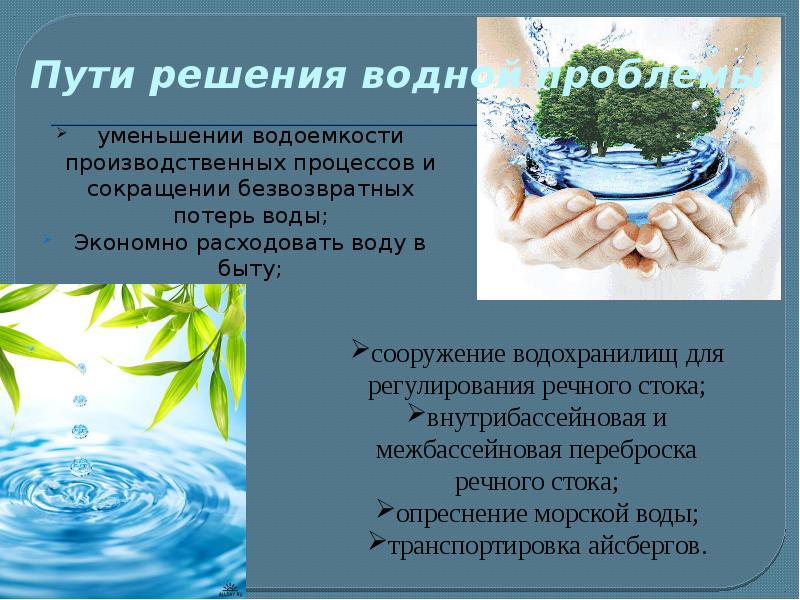 Водные ресурсы проект