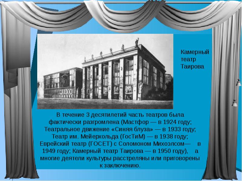 Проект история театра. Камерный театр в Москве 1914. Московский камерный театр а.я. Таирова. Московский театр Таирова 1914. Таиров камерный театр.