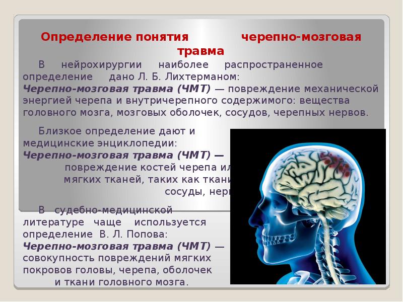 Травма в мозгу повреждения