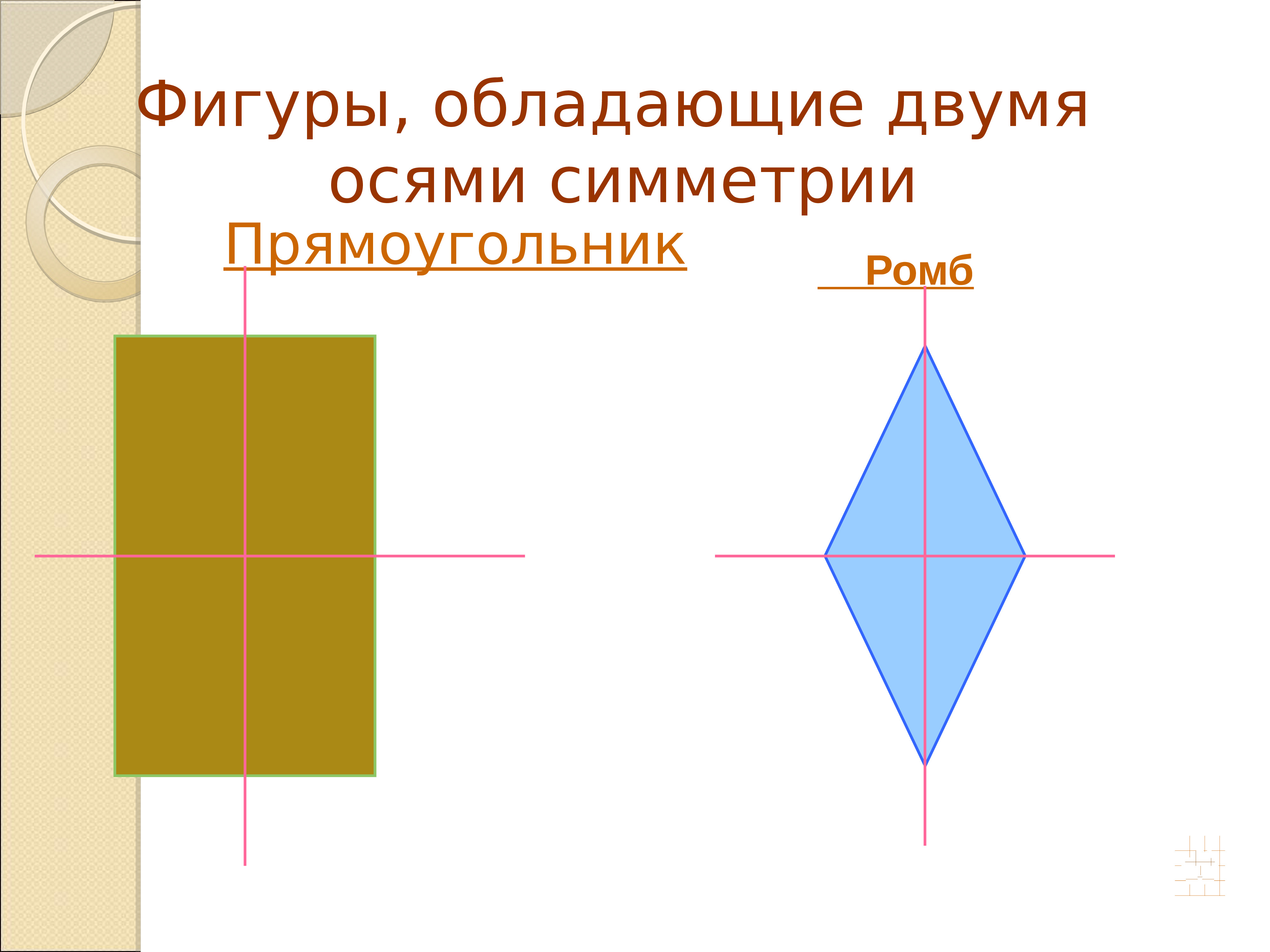 Фигура с двумя осями симметрии