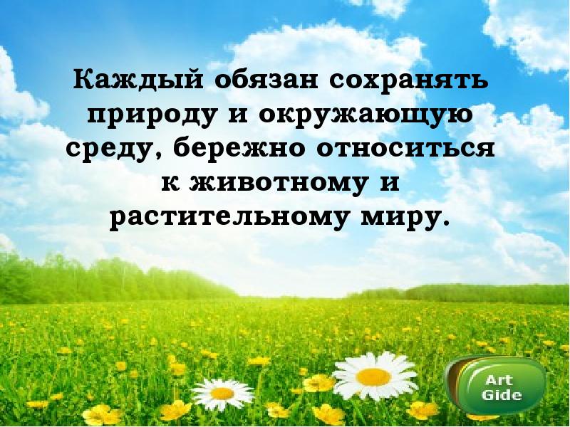 Презентация по обществознанию 7 класс закон на страже природы