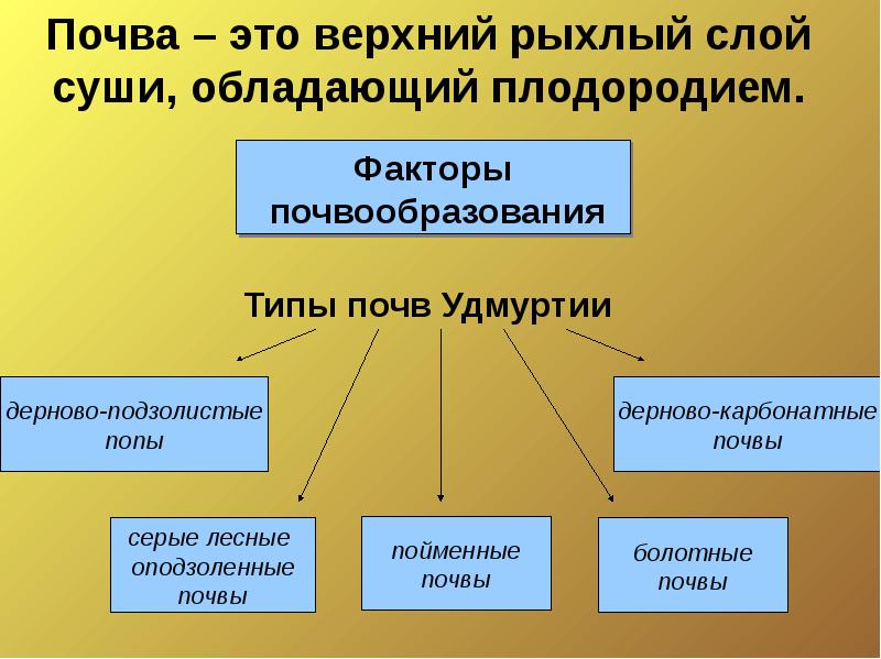 Презентация почвы удмуртии