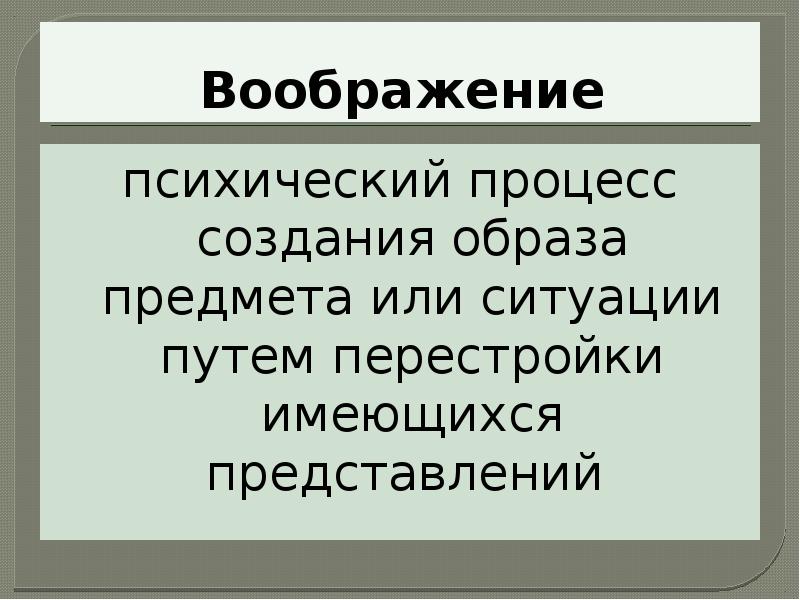 Воображение психический процесс презентация