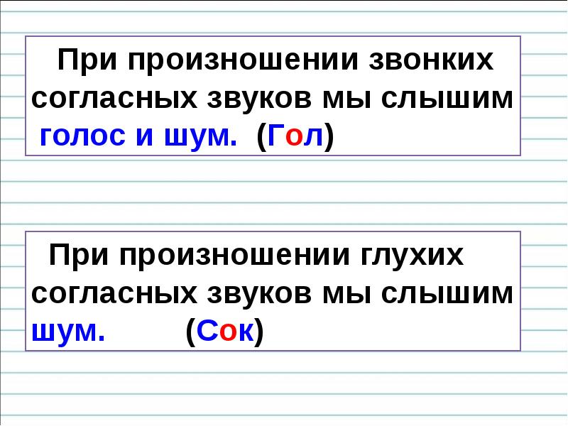 Обозначение буквой парного по глухости звонкости согласного звука на конце слова презентация