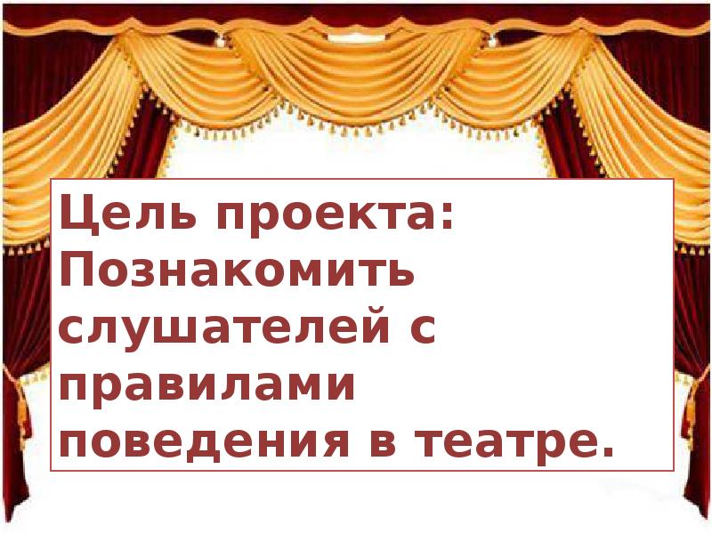 Презентация правила поведения в театре 2 класс