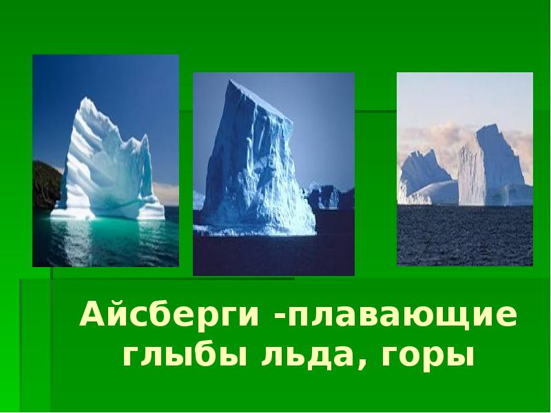 Айсберг это плавучая ледяная гора масса материкового льда составить план текста