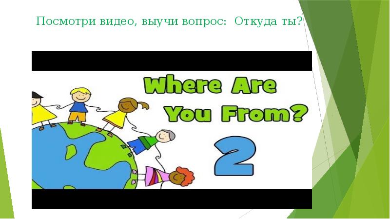 Where are you from презентация 2 класс