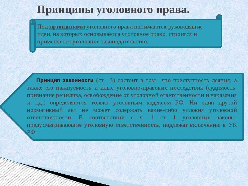 Принципы уголовного права презентация