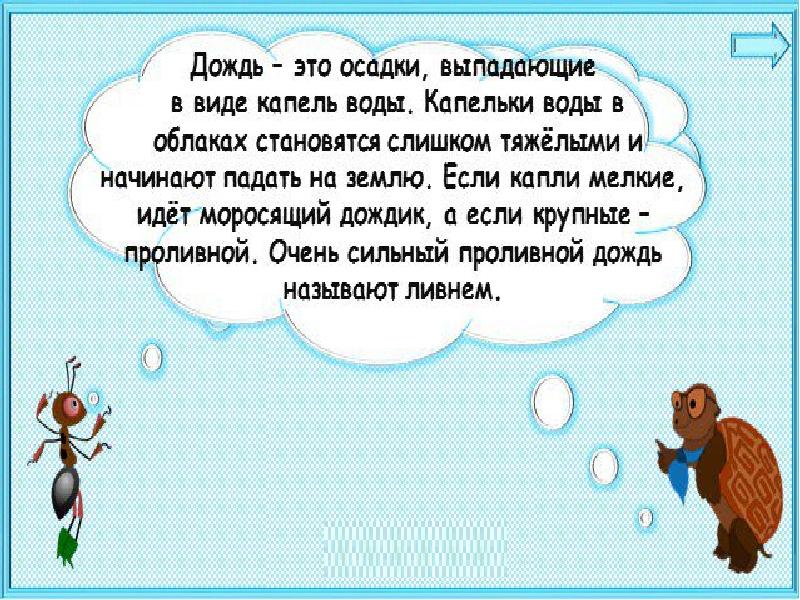 Конспект урока почему идет дождь и дует ветер 1 класс школа россии с презентацией