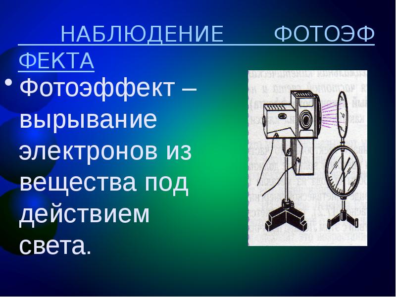 Фотоэффект теория фотоэффекта презентация