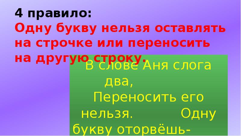 Как перенести слово с одной строки на другую 1 класс школа россии презентация