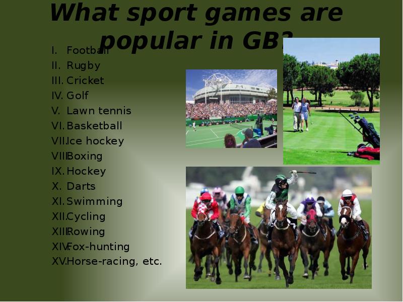 Are sport popular in russia. British Sport. What Sport is it.