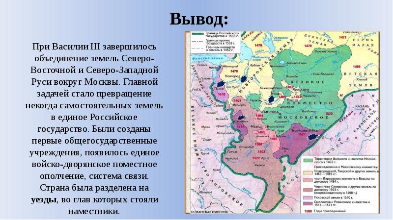 Русское государство во второй половине 15 начале 16 века презентация