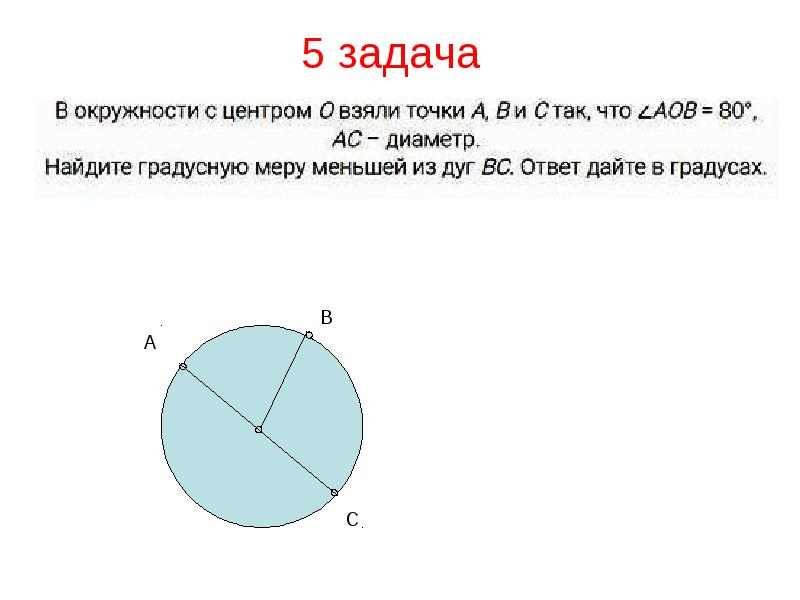 На рисунке выше это диаметр окружности это дуга окружности это хорда окружности