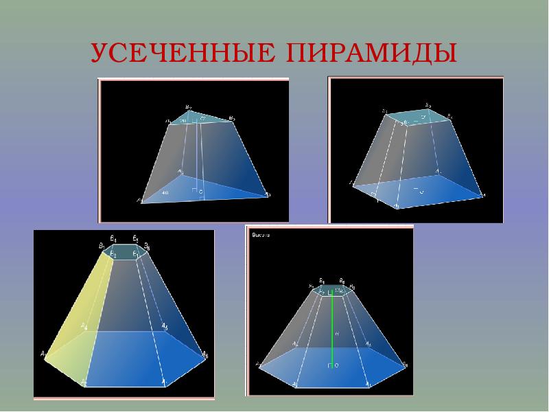 Правильная треугольная усеченная пирамида рисунок