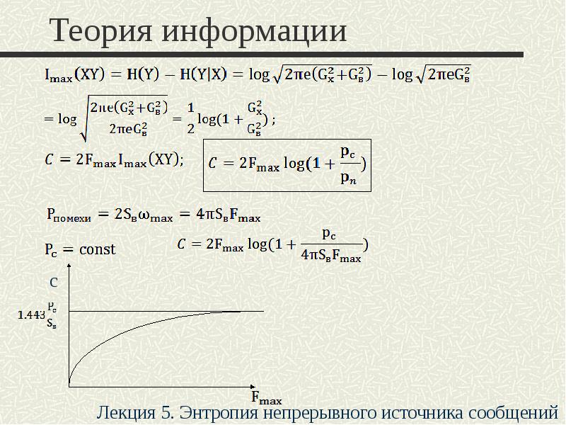 Энтропия и информация презентация