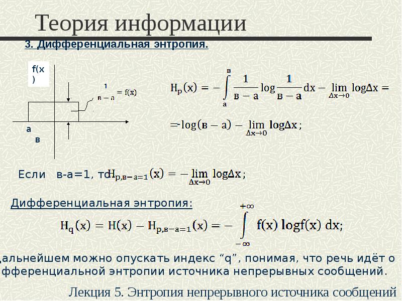 Энтропия и информация презентация