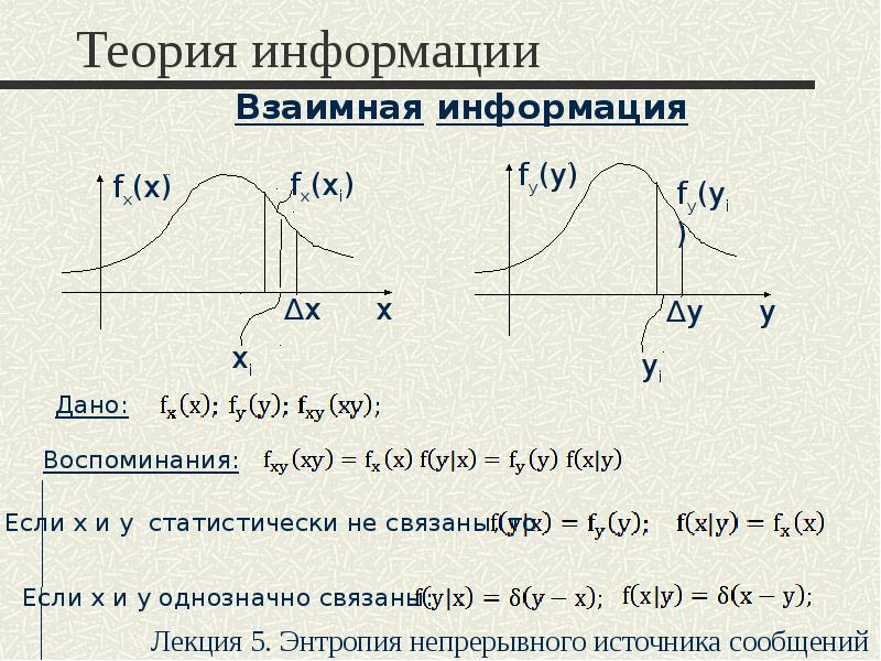 Энтропия и информация презентация