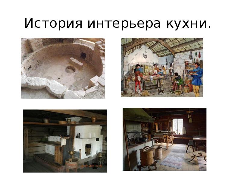 История интерьера кухни. История интерьера кухни.