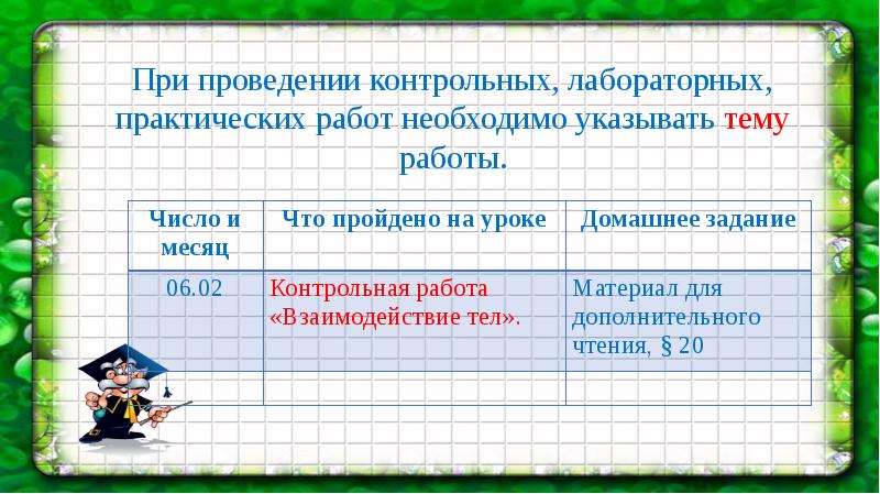 Презентация методические рекомендации по ведению классного журнала