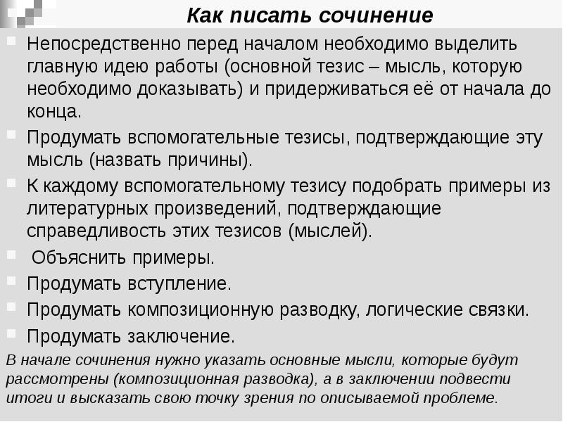 Тезис мысль. Как пишется начало сочинения. Как правильно написать начало сочинения. Как писать сочинение 11 класс. Композиционная разводка в сочинении.