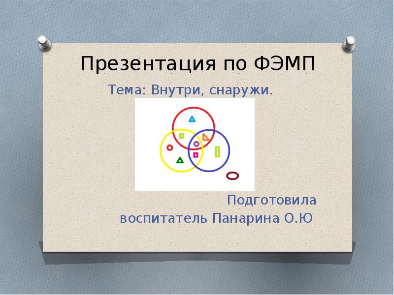 Презентация по ФЭМП