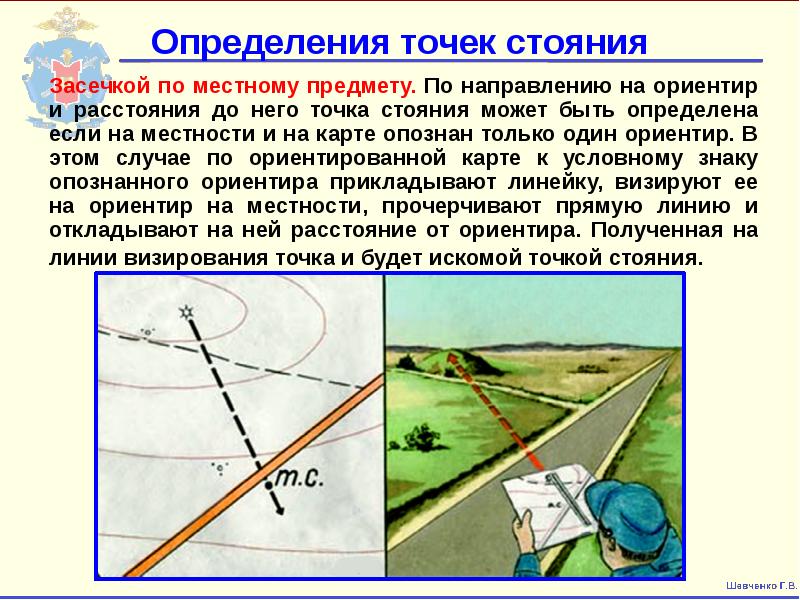 Ориентирование карт и планов производится таким способом