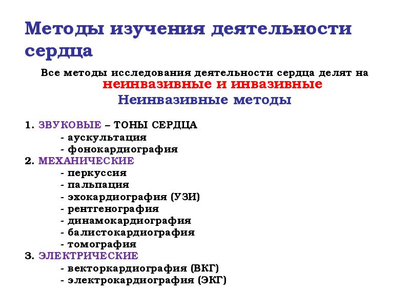 Методы изучения деятельности сердца
Все методы исследования деятельности сердца делят Методы изучения деятельности сердца
Все методы исследования деятельности сердца делят