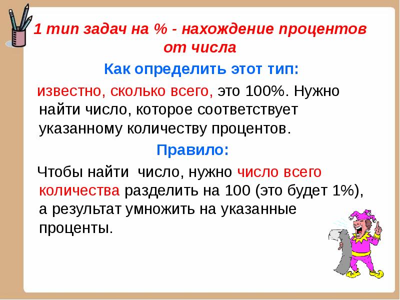 Презентация проценты нахождение процентов от числа