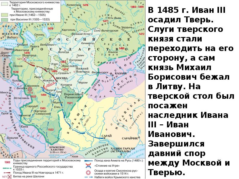 Контурная карта объединение русских земель в единое государство 1462 1505