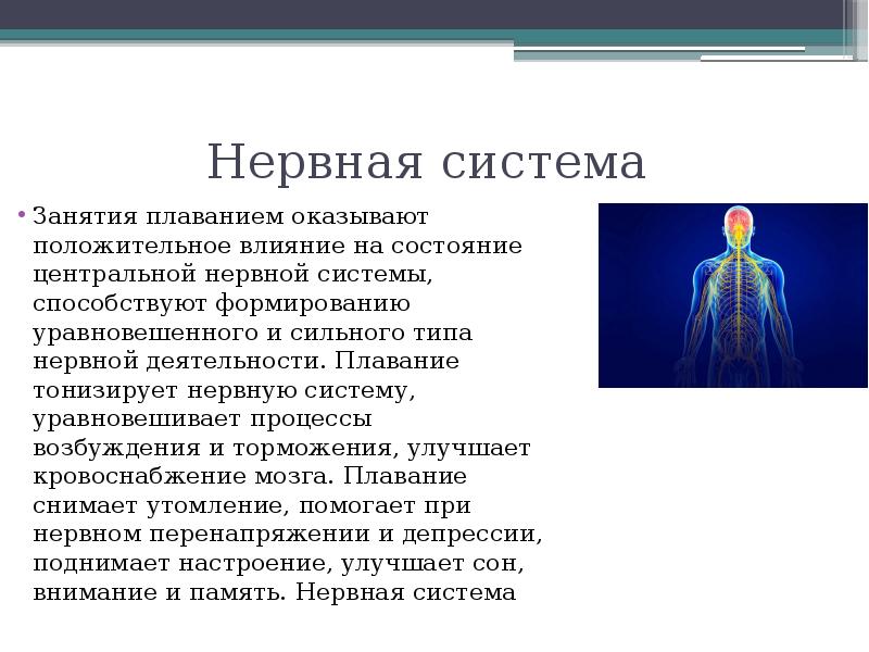 Оздоровительное значение занятий плаванием презентация