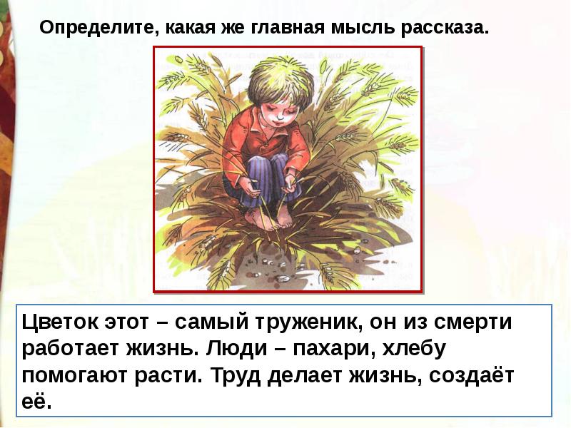 Составить план к рассказу цветок на земле платонова 3 класс литературное чтение