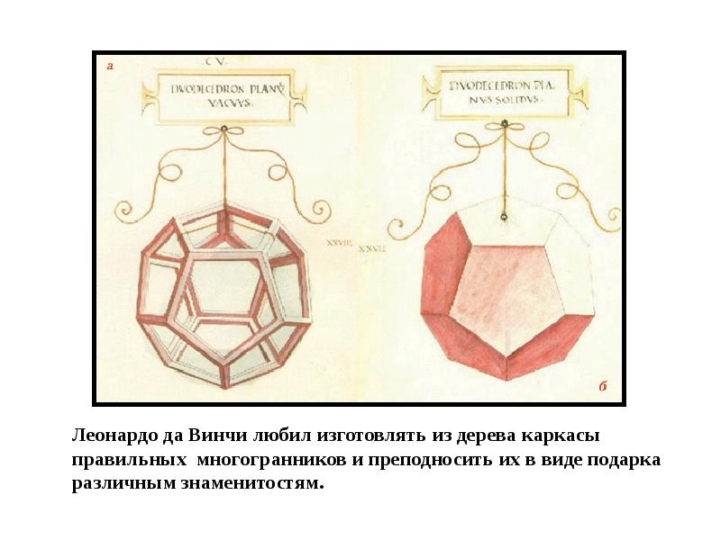 Правильные многогранники в живописи презентация