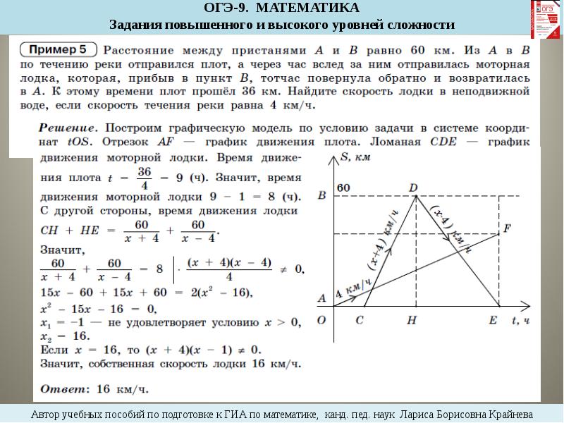 Огэ математика образец