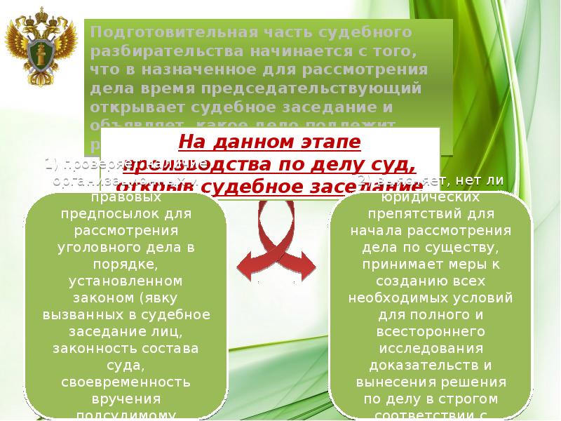 Особый порядок судебного. Подготовительная часть судебного разбирательства начинается.