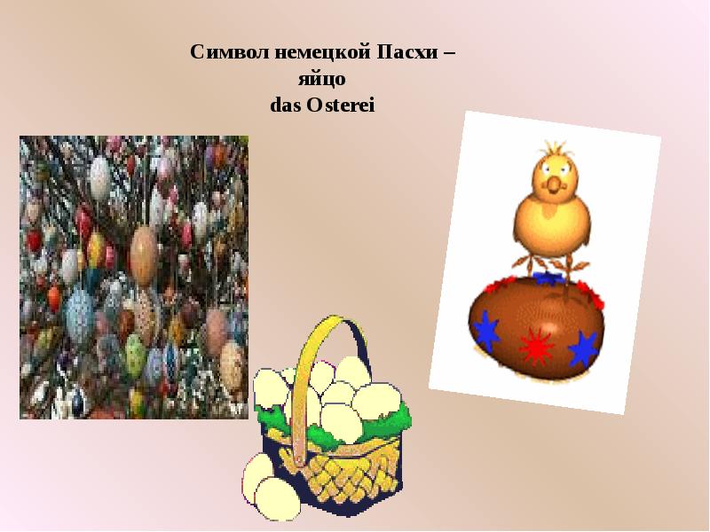 Символ немецкой Пасхи – яйцо das Osterei
