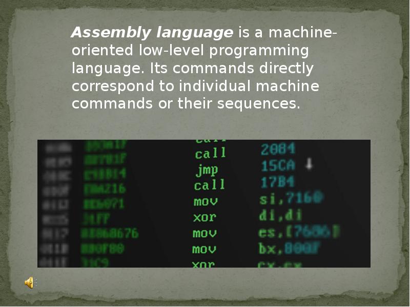 Assembly language